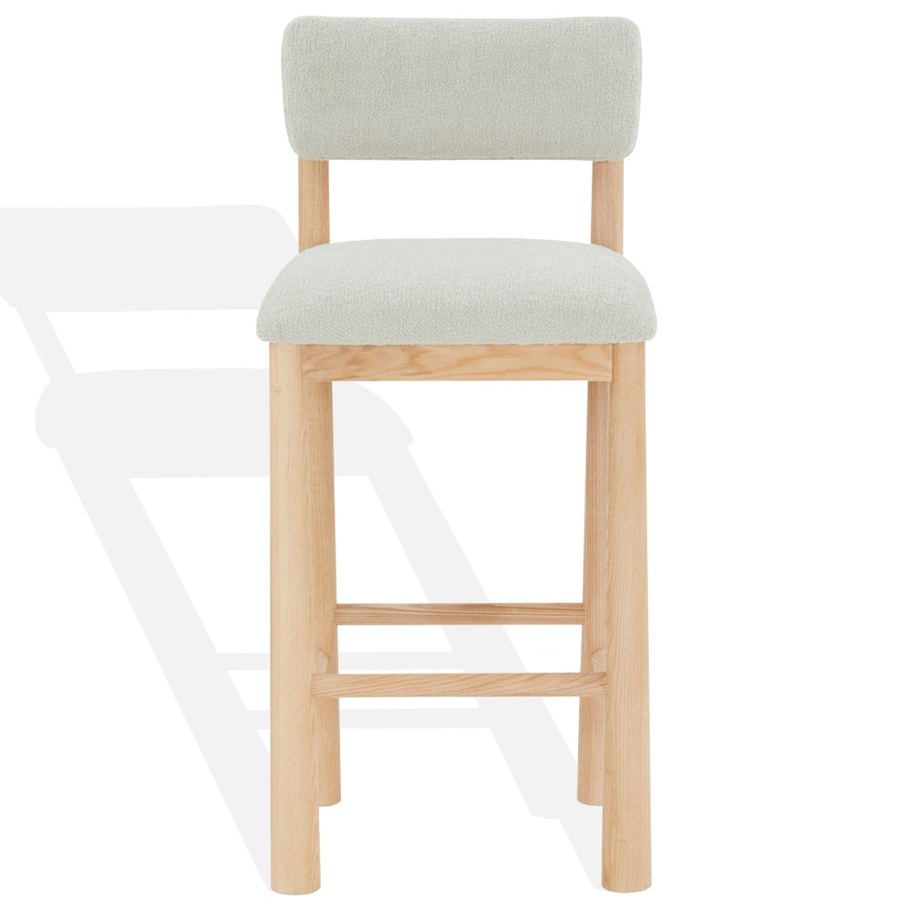 Safavieh Wrenley Boucle Barstool Taupe / Natural SFV4866A