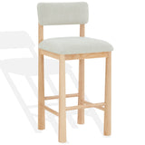 Safavieh Wrenley Boucle Barstool Taupe / Natural SFV4866A