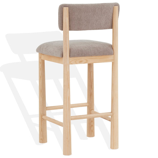 Safavieh Wrenley Boucle Barstool Light Brown / Natural SFV4866B
