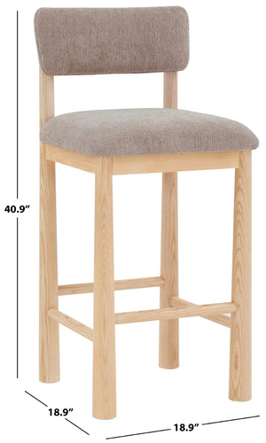 Safavieh Wrenley Boucle Barstool Light Brown / Natural SFV4866B