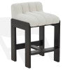 Safavieh Delphini Boucle Counter Stool Ivory / Black SFV4870B