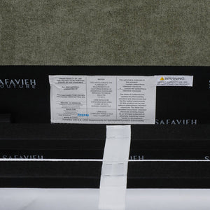 Safavieh Finney Upholstered Bed: Embrace Luxury And Comfort With A Stylish Centerpiece For Your Modern Bedroom Sage Green Wood ,Fabric ,Foam Sfv4872c-k-2bx