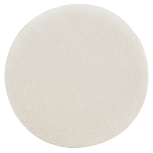 Safavieh Toledo Round Wood Counter Stool - Elegant Ashwood Design With Luxe Linen-like Upholstery For Comfort Cream ,Walnut Wood ,Fabric ,Foam Sfv4873a