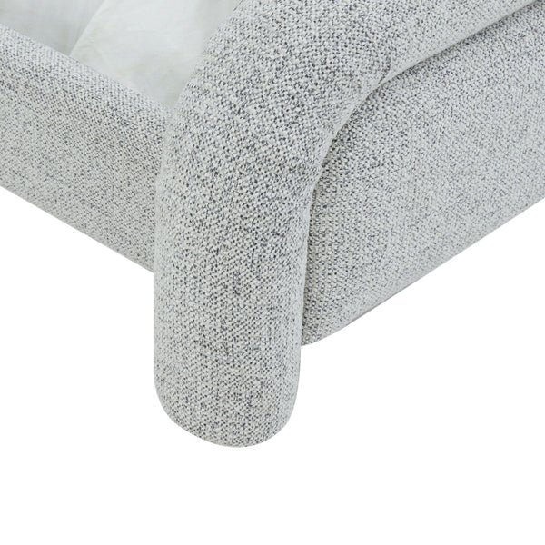 Safavieh Adelle Chenille Bed: Elevate Your Bedroom With Chic Elegance And Luxurious Comfort For Relaxation Black ,White Wood ,Fabric ,Foam Sfv4874b-k-2bx