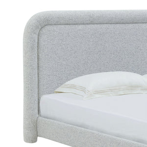 Safavieh Adelle Chenille Bed: Elevate Your Bedroom With Chic Elegance And Luxurious Comfort For Relaxation Black ,White Wood ,Fabric ,Foam Sfv4874b-q-2bx