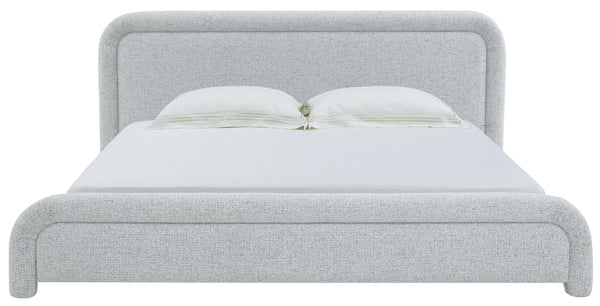 Safavieh Adelle Chenille Bed: Elevate Your Bedroom With Chic Elegance And Luxurious Comfort For Relaxation Black ,White Wood ,Fabric ,Foam Sfv4874b-q-2bx