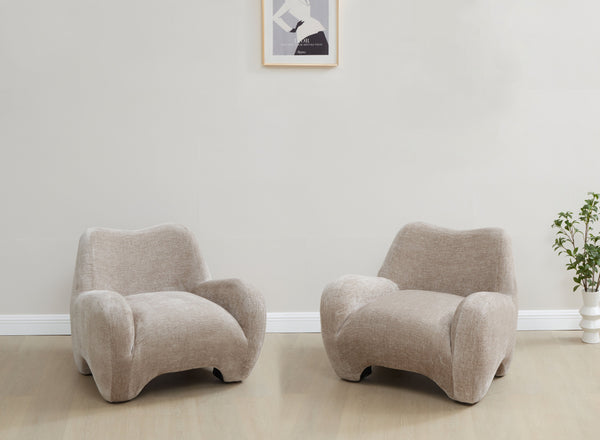 Safavieh Randal Chenille Accent Chair – Cozy Comfort And Stylish Design For Your Living Space Transformation Light Brown Wood ,Fabric ,Foam Sfv4878a