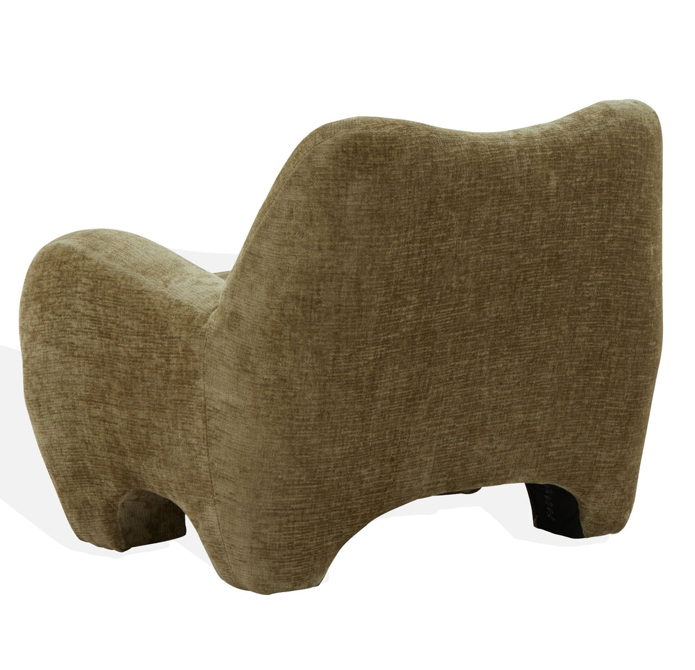 Safavieh Randal Chenille Accent Chair – Cozy Comfort And Stylish Design For Your Living Space Transformation Olive Green Wood ,Fabric ,Foam Sfv4878b