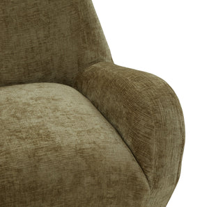 Safavieh Randal Chenille Accent Chair – Cozy Comfort And Stylish Design For Your Living Space Transformation Olive Green Wood ,Fabric ,Foam Sfv4878b