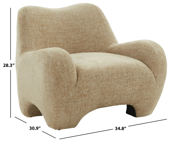 Randal Chenille Accent Chair With Solid Wood Frame, Plush Foam Cushioning For Cozy Stylish Seating