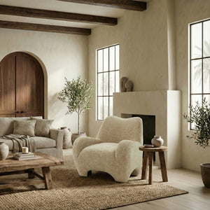 Randal Chenille Accent Chair With Solid Wood Frame, Plush Foam Cushioning For Cozy Stylish Seating