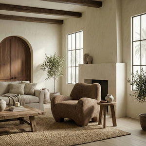 Randal Chenille Accent Chair With Solid Wood Frame, Plush Foam Cushioning For Cozy Stylish Seating