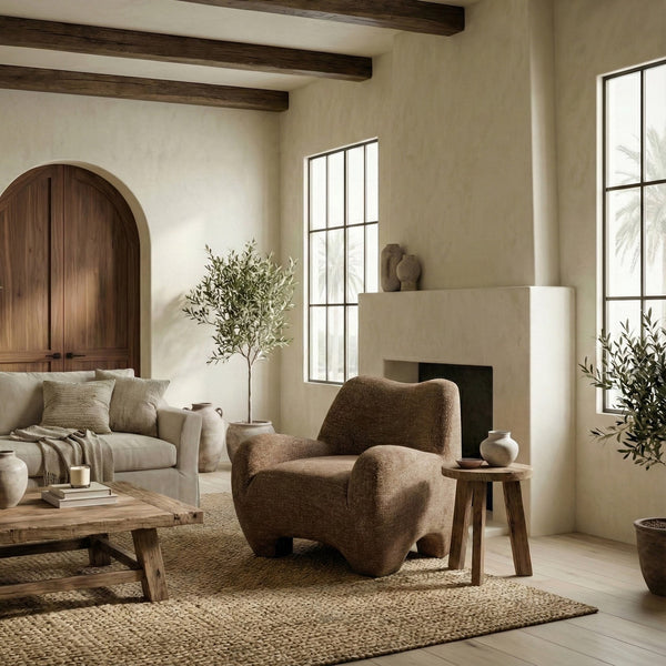 Randal Chenille Accent Chair With Solid Wood Frame, Plush Foam Cushioning For Cozy Stylish Seating