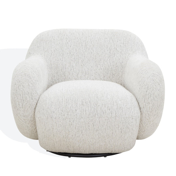 Safavieh Kaylana Chenille Swivel Accent Chair In Light Grey – Stylish Comfort For Elegant Home Décor Light Grey Wood ,Fabric ,Foam Sfv4879a