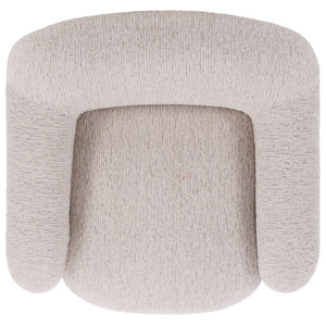 Safavieh KAYLANA Chenille Swivel Accent Chair in Light Grey - Elegant Comfort for Modern Spaces & Nooks SFV4879A
