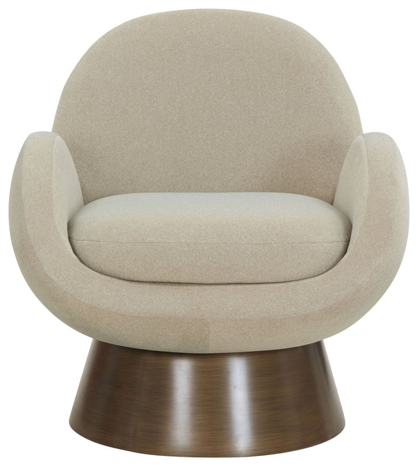 Safavieh Paolini Metal Base Accent Chair - Stylish Comfort For Your Living Space With Luxurious Design Light Brown ,Antique Gold Wood ,Metal ,Fabric ,Foam Sfv4880a