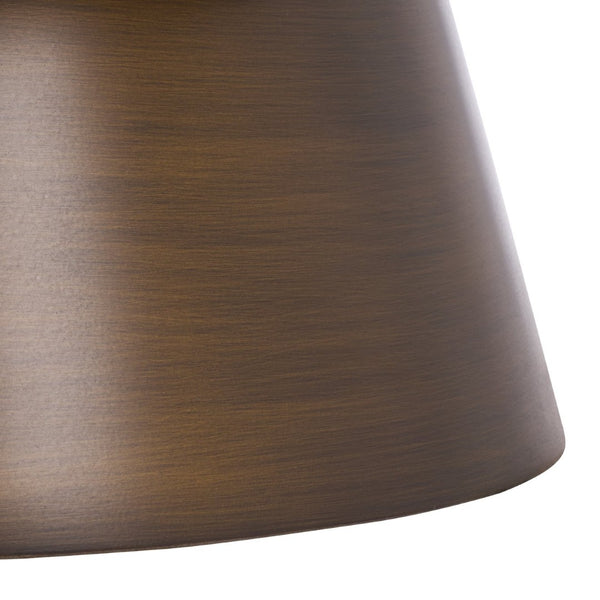 Safavieh PAOLINI Metal Base Accent Chair – Contemporary Luxury Design for Living Spaces & Comfort Needs Brown / Antique Gold SFV4880B