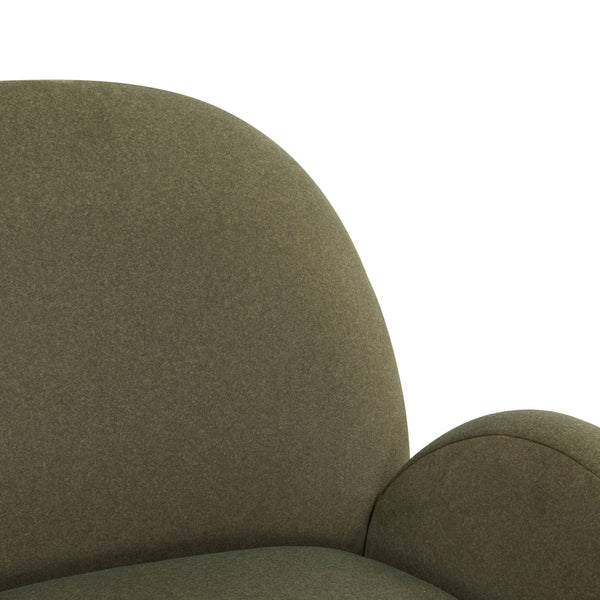 Safavieh Paolini Metal Base Accent Chair - Stylish Comfort For Your Living Space With Luxurious Design Olive Green ,Antique Gold Wood ,Metal ,Fabric ,Foam Sfv4880c