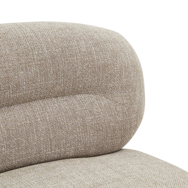 Safavieh Oliviangela Swivel Lounge Chair In Brown – Elegant Comfort With Solid Wood & Soft Fabric Upholstery Brown Wood ,Fabric ,Foam Sfv4881a