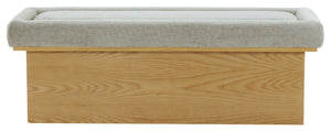 Trudy Upholstered Chenille Bench With Solid Wood Frame, 51" Comfort Seat For Entryway & Bedroom