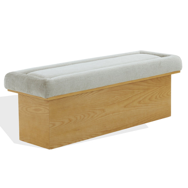 Trudy Upholstered Chenille Bench With Solid Wood Frame, 51" Comfort Seat For Entryway & Bedroom