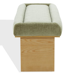 Trudy Upholstered Chenille Bench With Solid Wood Frame, 51" Comfort Seat For Entryway & Bedroom