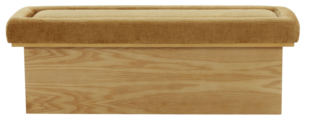Trudy Upholstered Chenille Bench With Solid Wood Frame, 51" Comfort Seat For Entryway & Bedroom