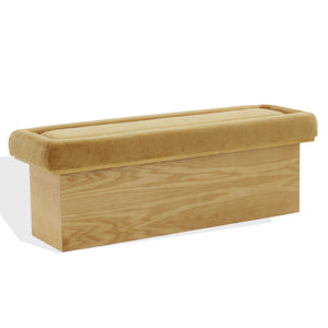 Trudy Upholstered Chenille Bench With Solid Wood Frame, 51" Comfort Seat For Entryway & Bedroom