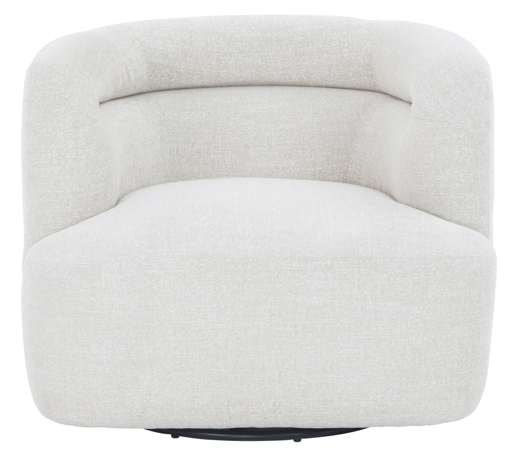Joangela Barrel-Back Swivel Chair With 360° Rotation, Mid-Century Comfort, Compact Elegant Design