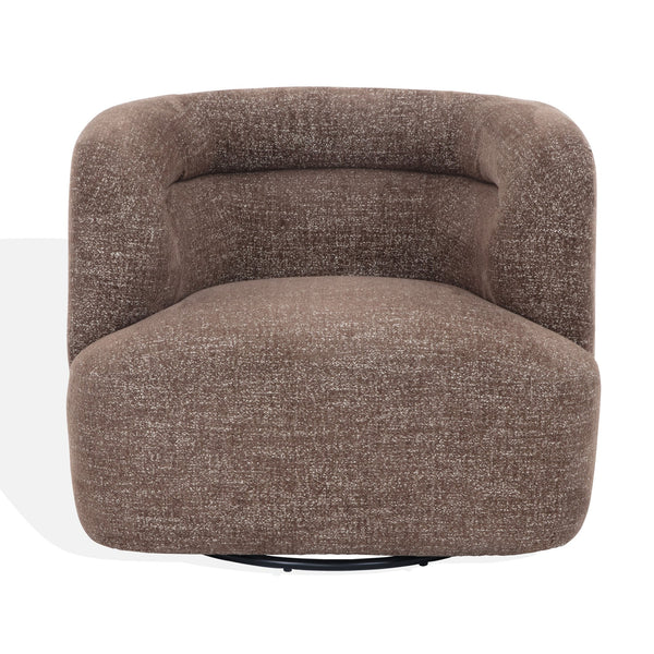 Joangela Barrel-Back Swivel Chair With 360° Rotation, Mid-Century Comfort, Compact Elegant Design