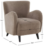 Safavieh Rayanne Boucle Modern Wingback Chair Brown SFV5020C