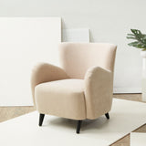 Safavieh Rayanne Boucle Modern Wingback Chair Tan SFV5020D