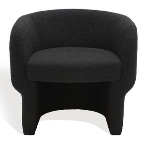 Safavieh Kellyanne Boucle Modern Accent Chair  Black SFV5023B