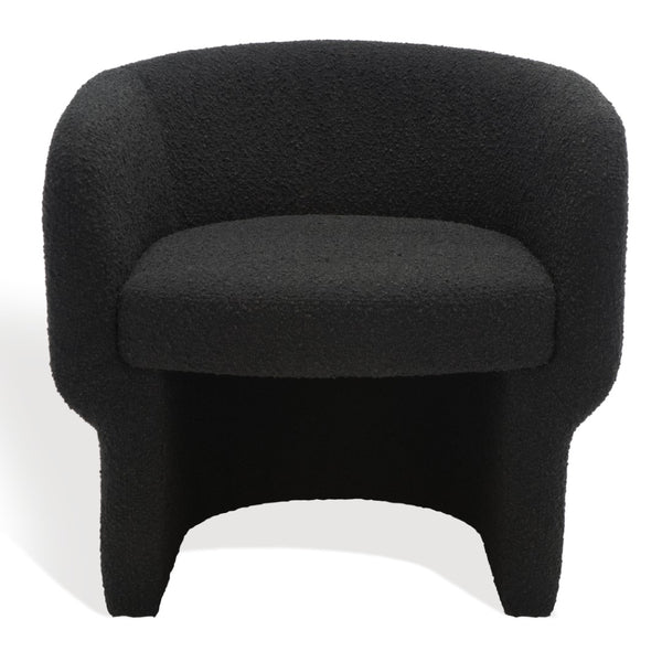Safavieh Kellyanne Boucle Modern Accent Chair  Black SFV5023B