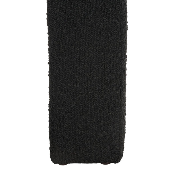 Safavieh CARALYNN Boucle Bench in Black - Stylish, Versatile Seating for Entryways, Bedrooms & Living Spaces SFV5027B