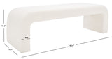 Safavieh Caralynn Upholstered Bench White SFV5027C