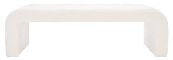 Safavieh Caralynn Upholstered Bench White SFV5027C