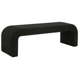 Safavieh Caralynn Upholstered Bench Black Fabric / Wood / Foam SFV5027J