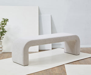 Safavieh Caralynn Upholstered Bench Light Grey SFV5027L