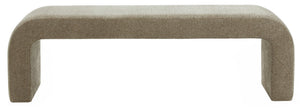 Caralynn Chenille Bench With Solid Wood Frame — Plush High-Density Cushioning For Entryway Seating