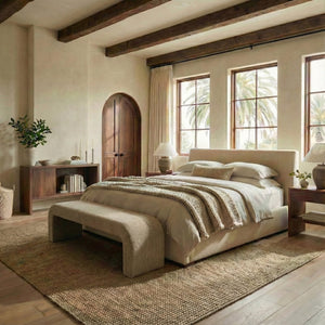 Caralynn Chenille Bench With Solid Wood Frame — Plush High-Density Cushioning For Entryway Seating