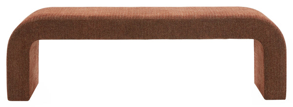 Caralynn Chenille Bench With Solid Wood Frame — Plush High-Density Cushioning For Entryway Seating