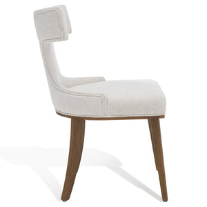 Safavieh KRISALYN Taupe Linen Dining Chair - Stylish Comfort for Modern & Classic Interiors, Durable Design SFV5028A