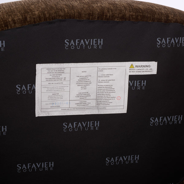Everly Chenille Barrel Back Accent Chair With Solid Wood Frame, Plush Foam Seating For Comfort