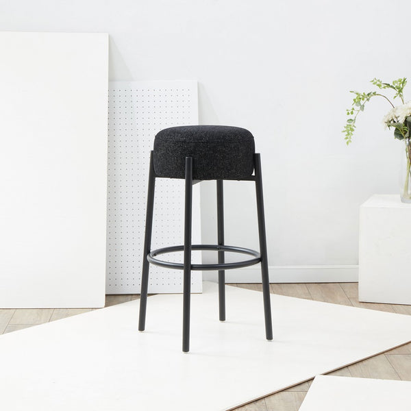 Safavieh Paisleigh Metal Leg Barstool Black SFV5031F