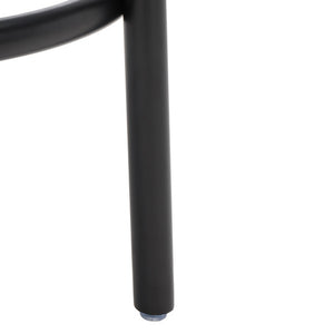 Safavieh Paisleigh Boucle Metal Leg Counter Stool Ivory / Black Wood / Fabric / Foam / Metal SFV5032A