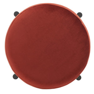 Safavieh Paisleigh Metal Leg Counter Stool Rust / Black Wood / Fabric / Foam / Metal SFV5032C