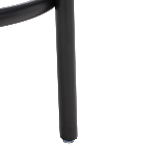 Safavieh Paisleigh Metal Leg Counter Stool Forest Green / Black Wood / Fabric / Foam / Metal SFV5032E