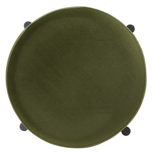 Safavieh Paisleigh Metal Leg Counter Stool Forest Green / Black Wood / Fabric / Foam / Metal SFV5032E