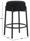 Safavieh Paisleigh Metal Leg Counter Stool Black SFV5032F